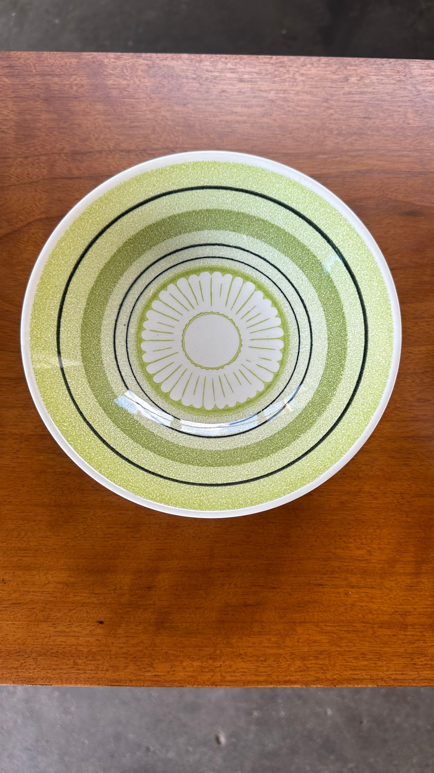 35 piece set of 1970s Taylor Smith Green Span Dishes