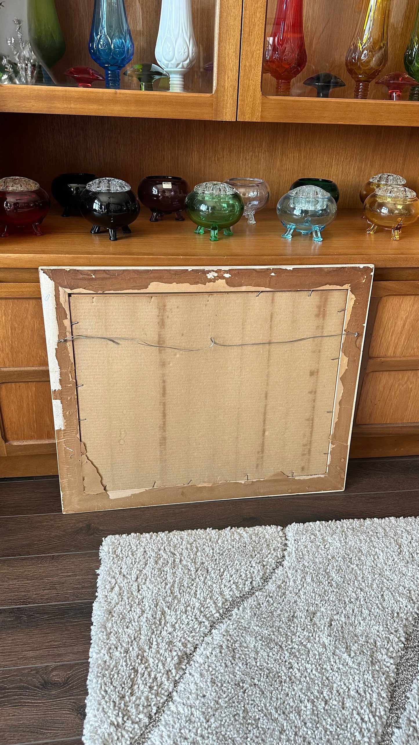 1950s Turner Mirror Framed Cockatoo Print