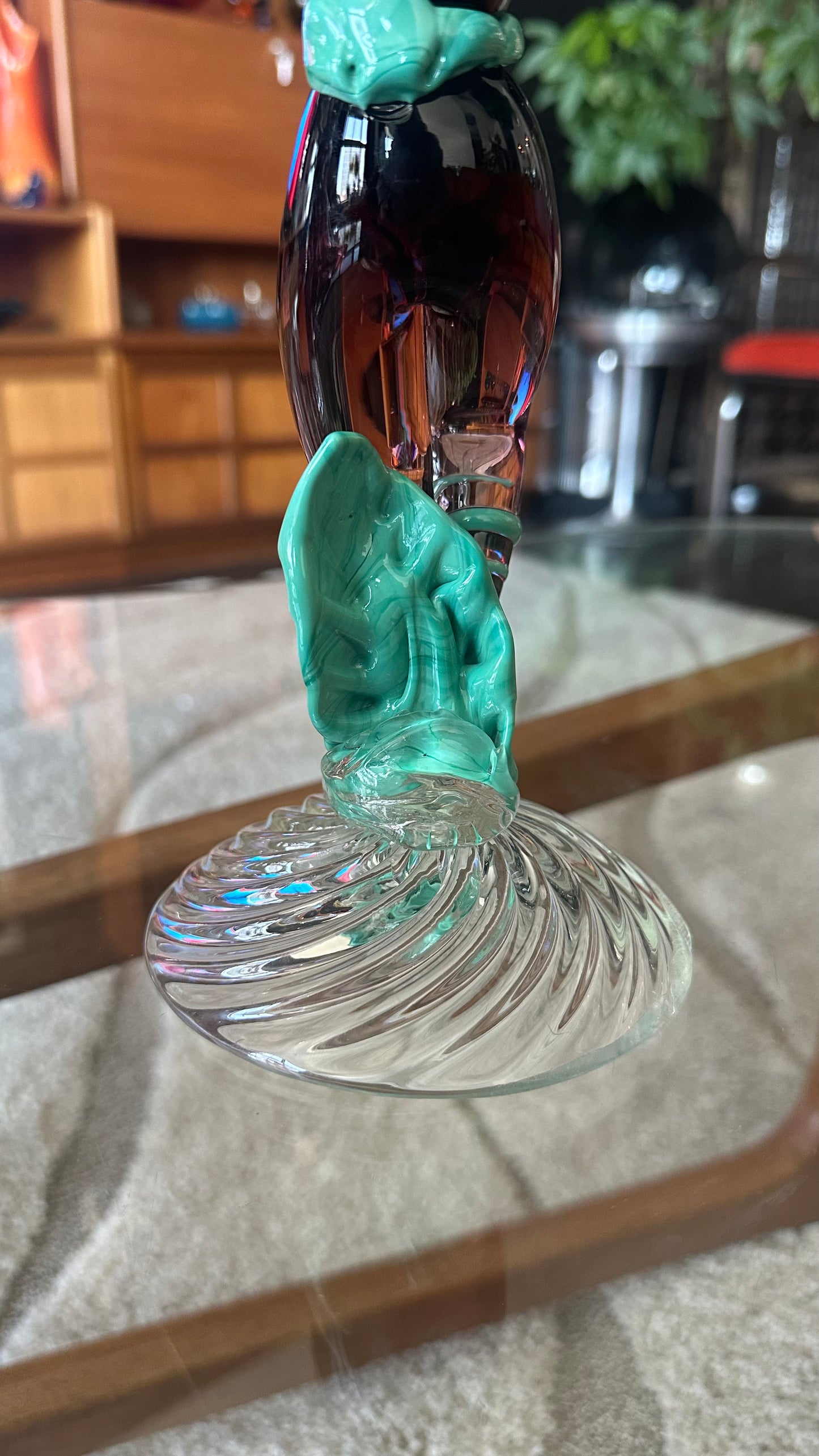 1950s Murano Glass Baroque Dancer Figurines