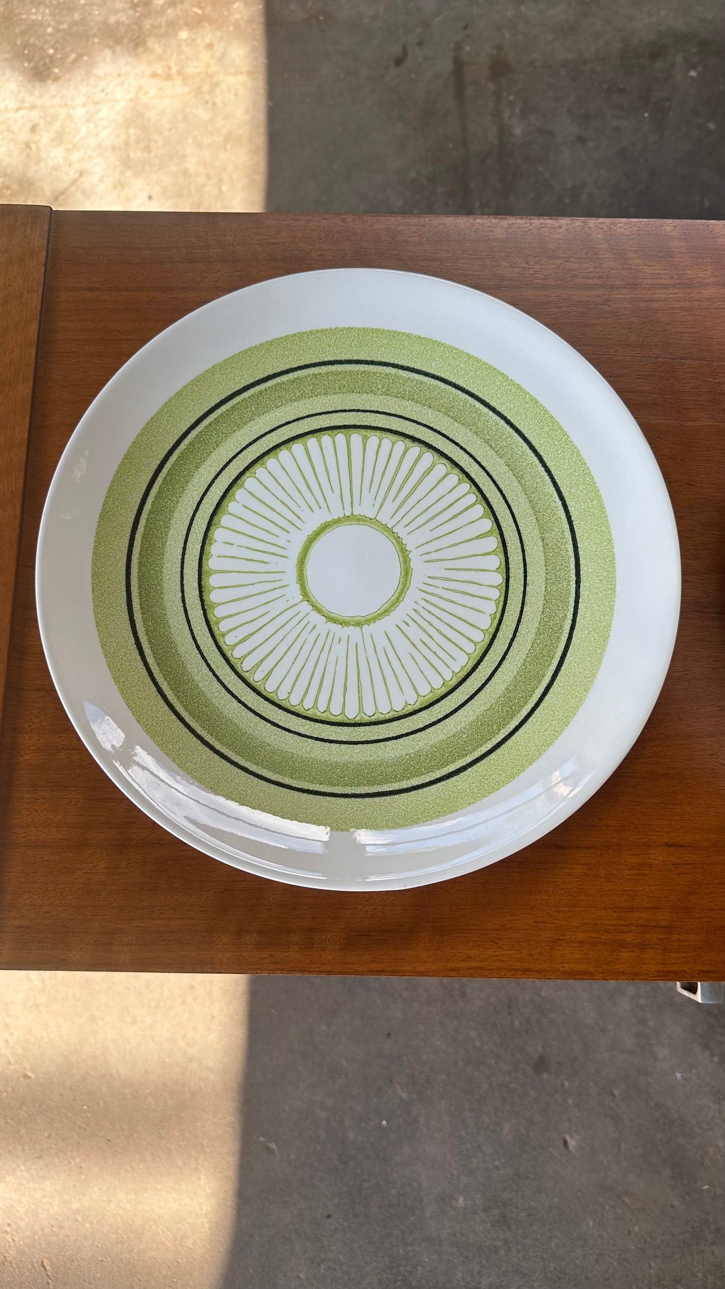 35 piece set of 1970s Taylor Smith Green Span Dishes
