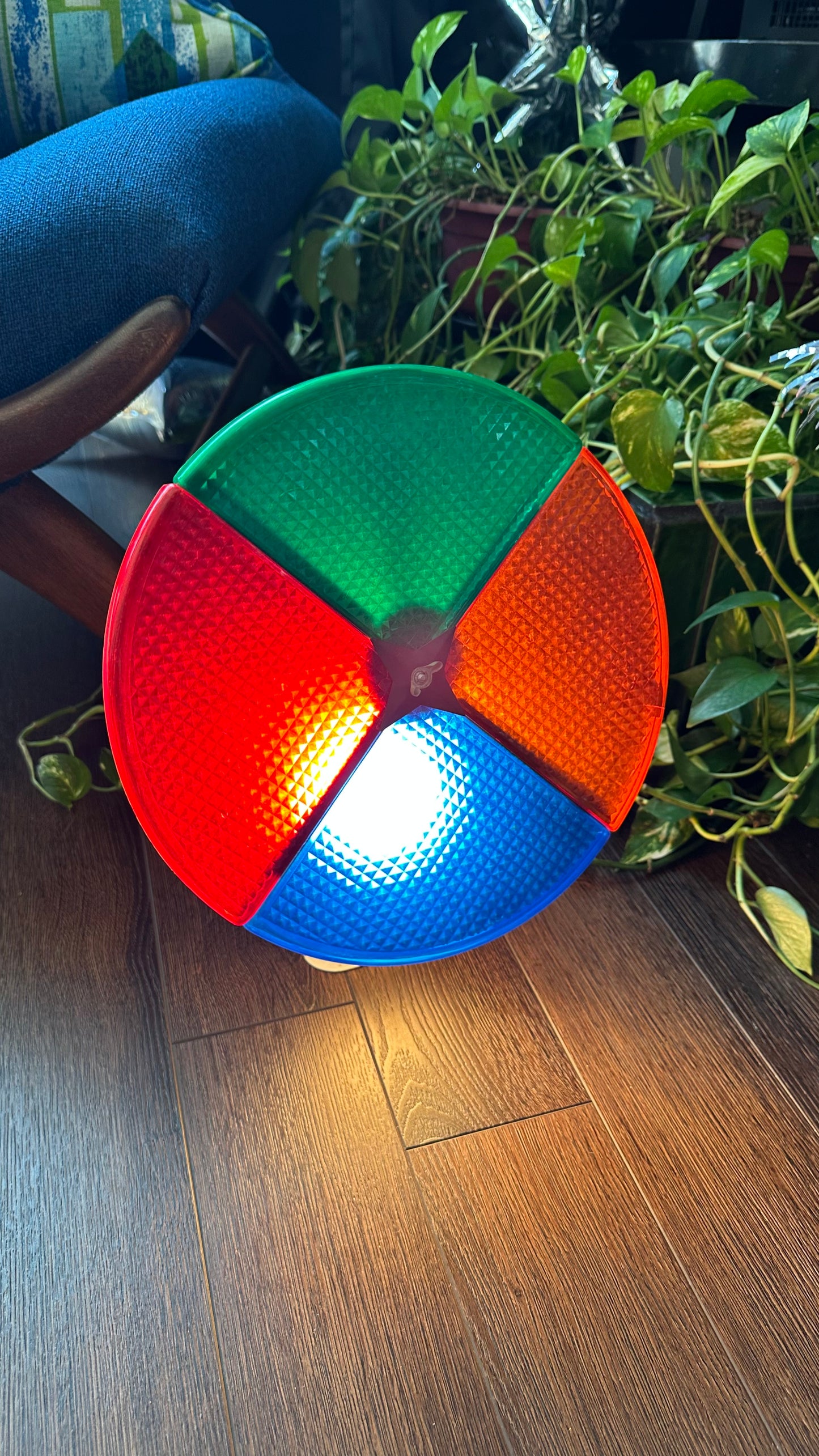 Pom Pom Aluminum Christmas Tree & Color Wheel