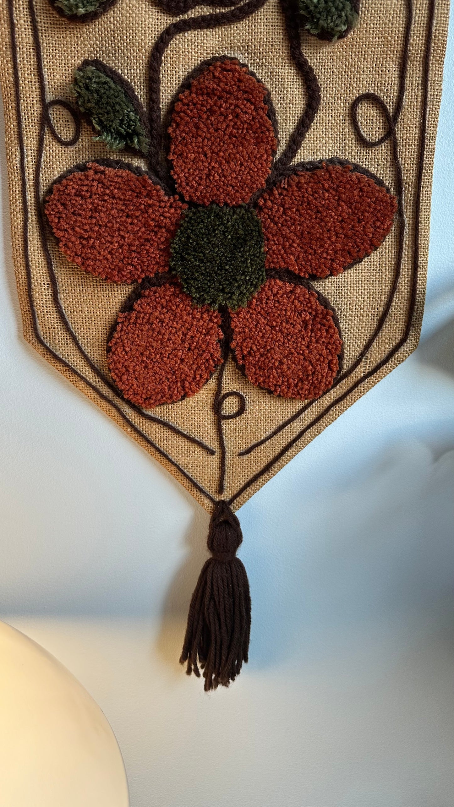 70s Owl, Butterfly, & Flower Latch Hook