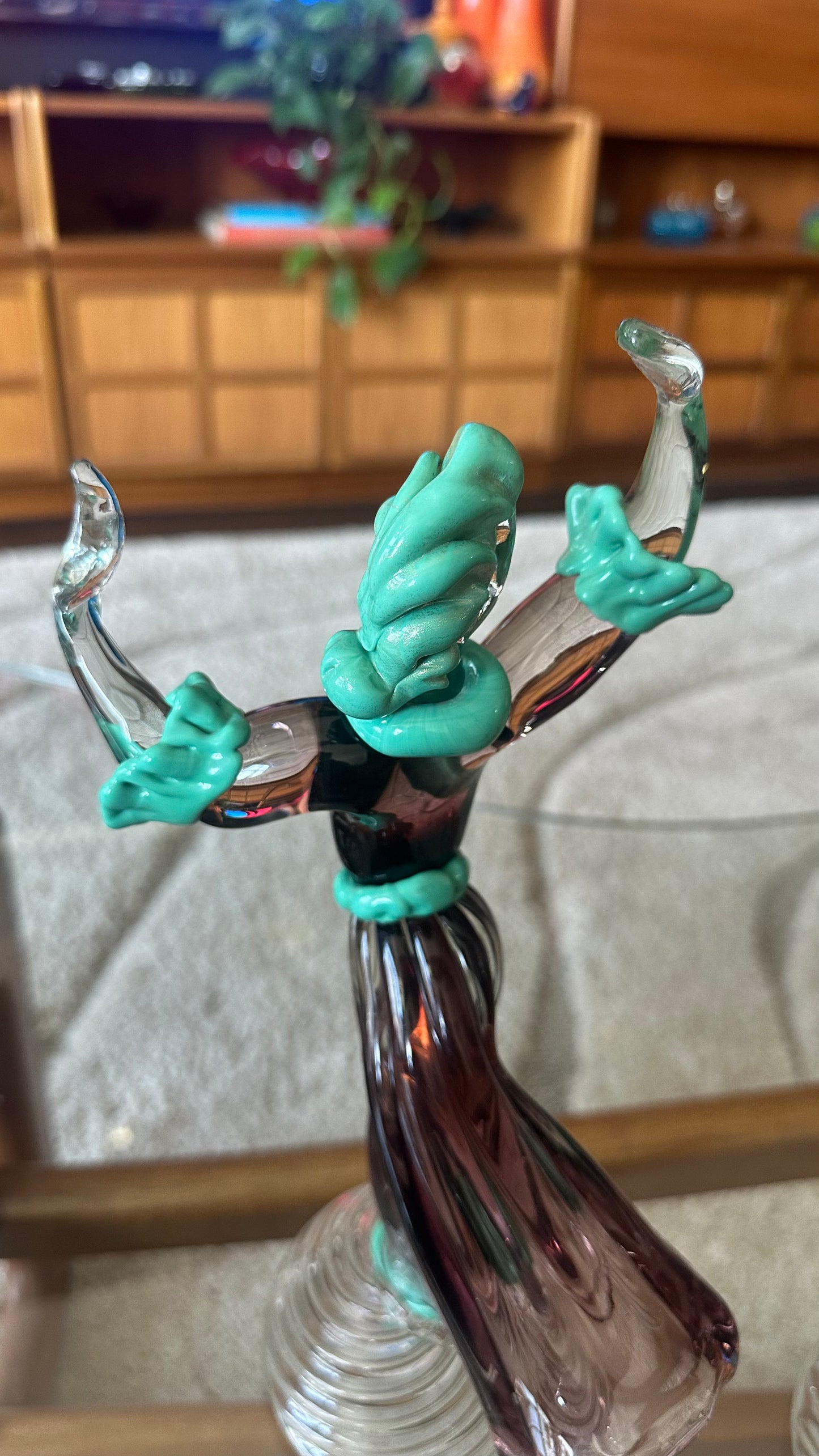 1950s Murano Glass Baroque Dancer Figurines