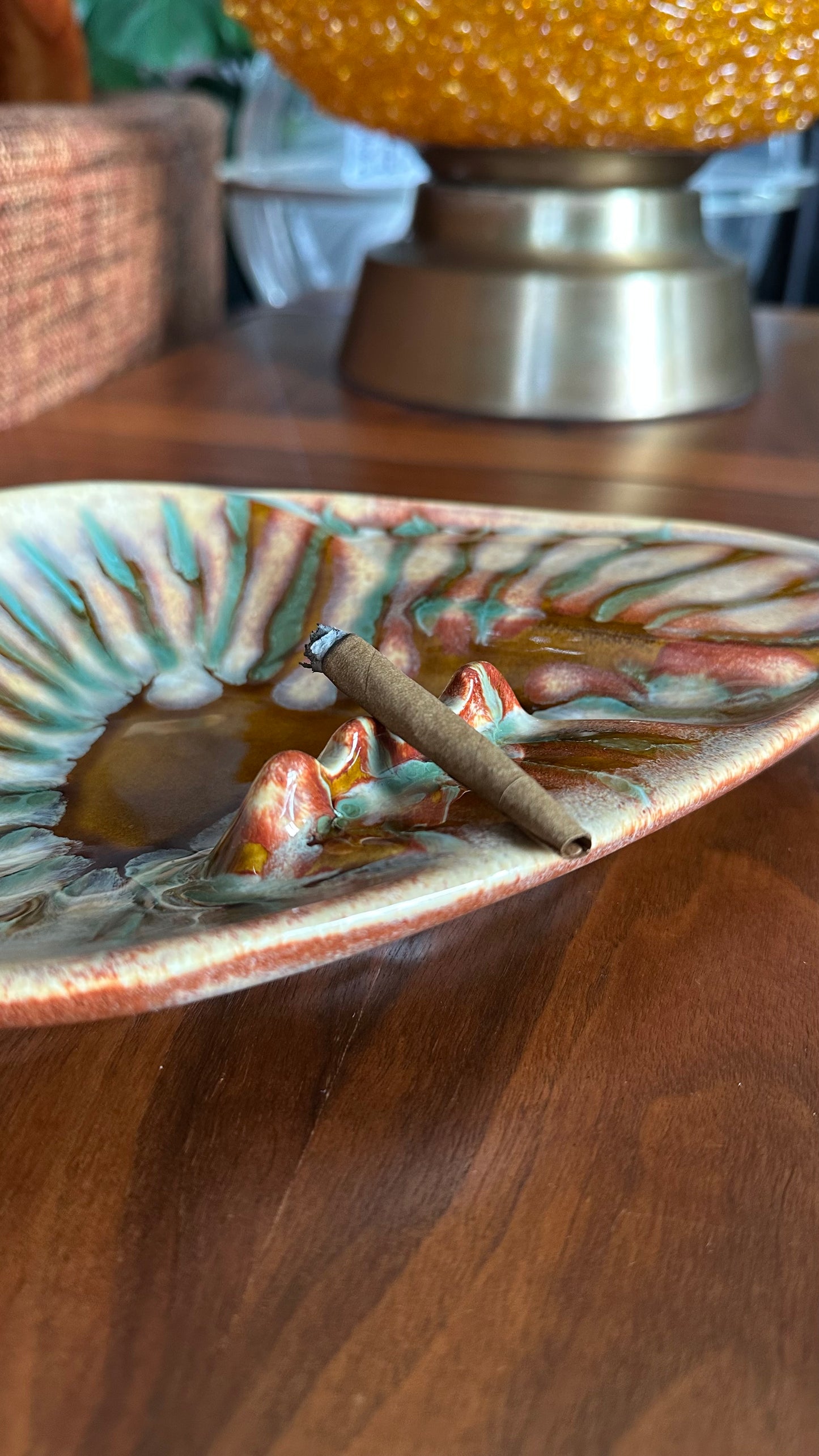 Dryden Potteries Ozark Frontier Ceramic Ashtray