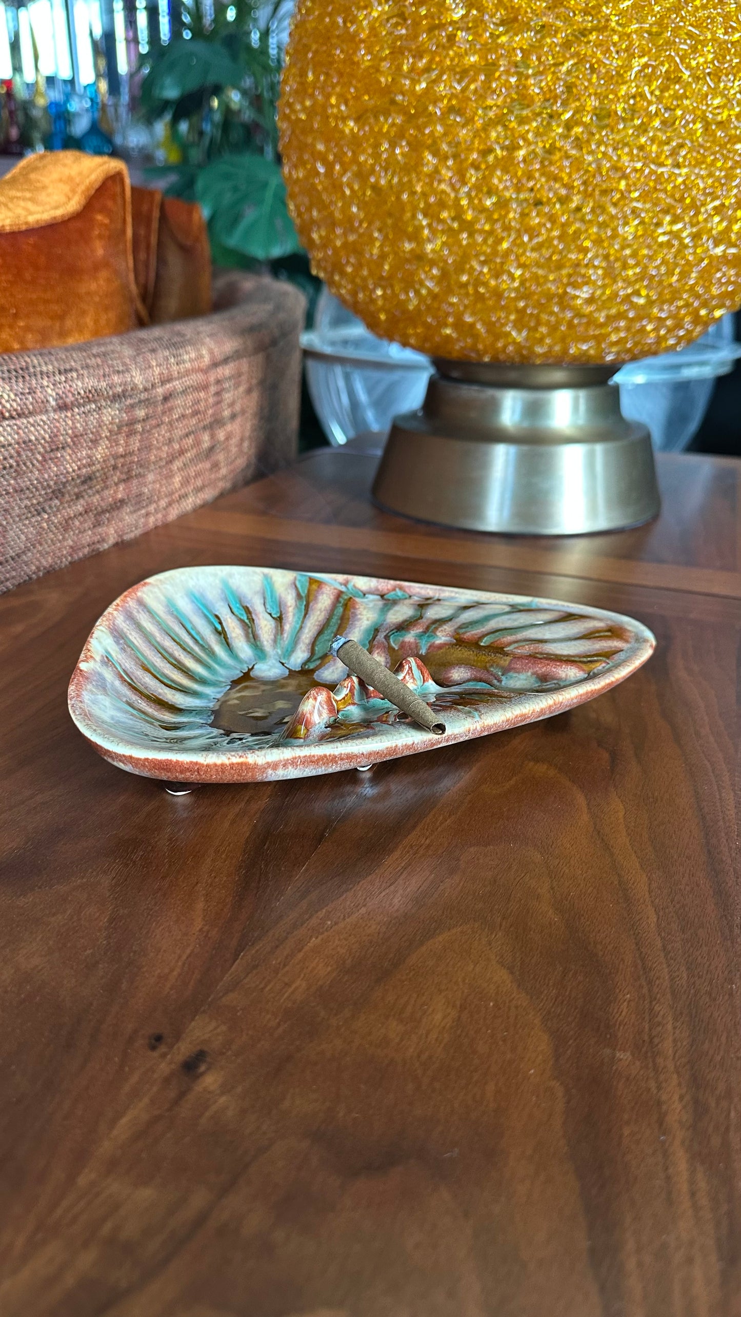 Dryden Potteries Ozark Frontier Ceramic Ashtray