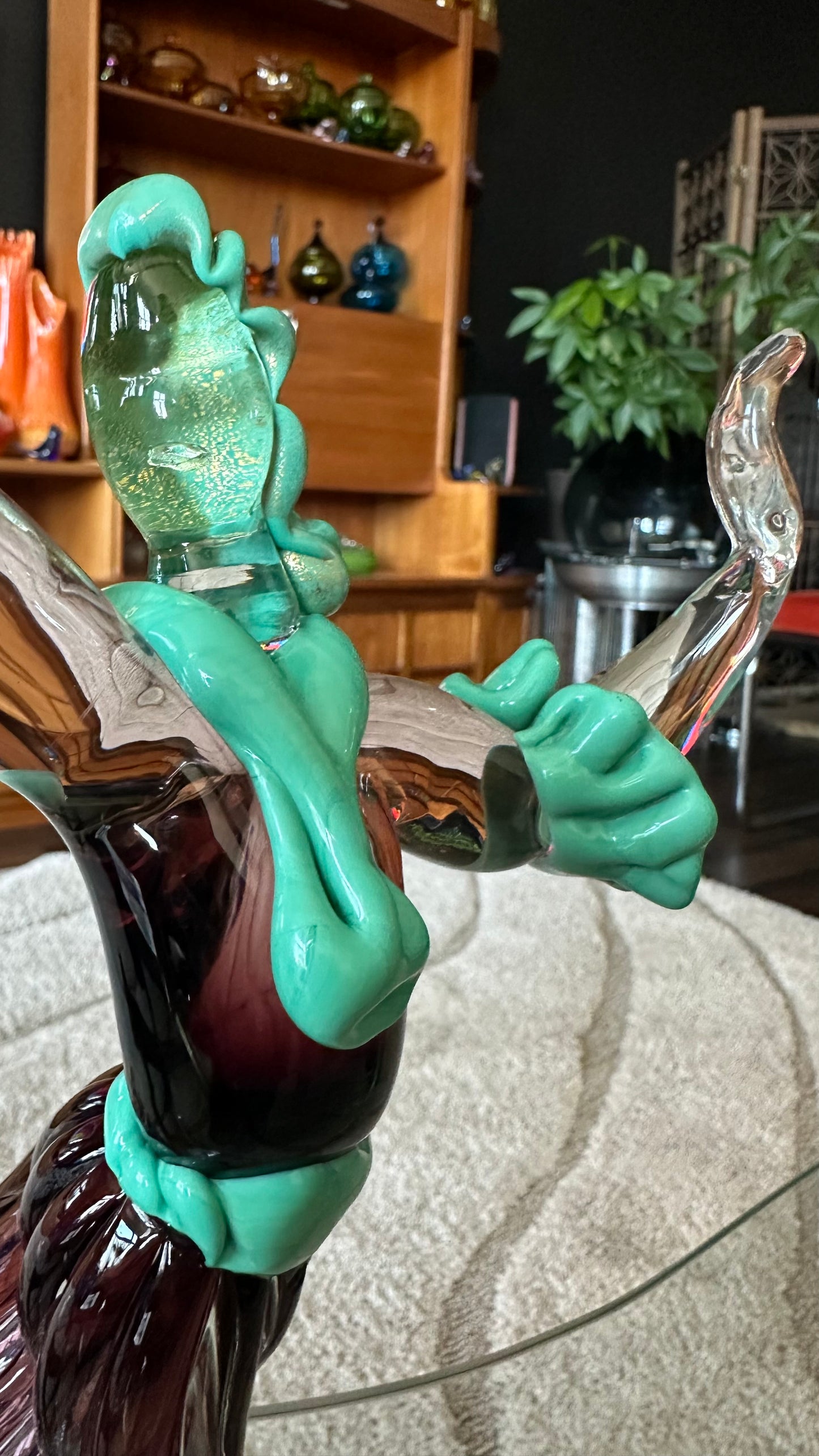 1950s Murano Glass Baroque Dancer Figurines