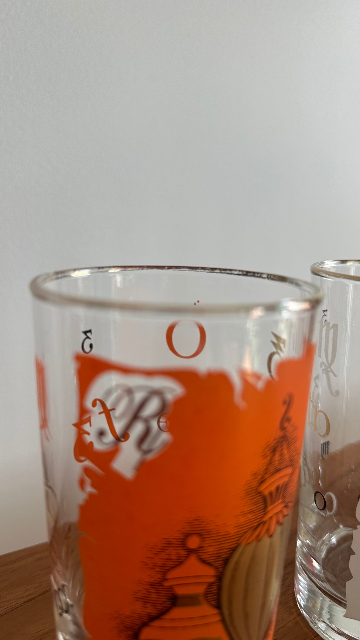 Set of Four Libbey Pharmacist Themed Drinking Glasses