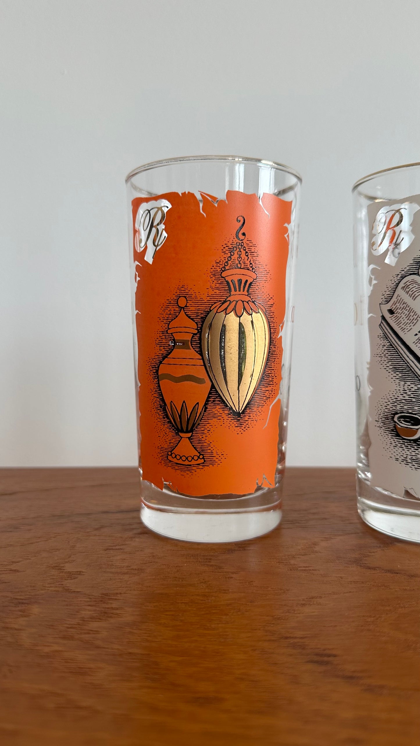 Set of Four Libbey Pharmacist Themed Drinking Glasses