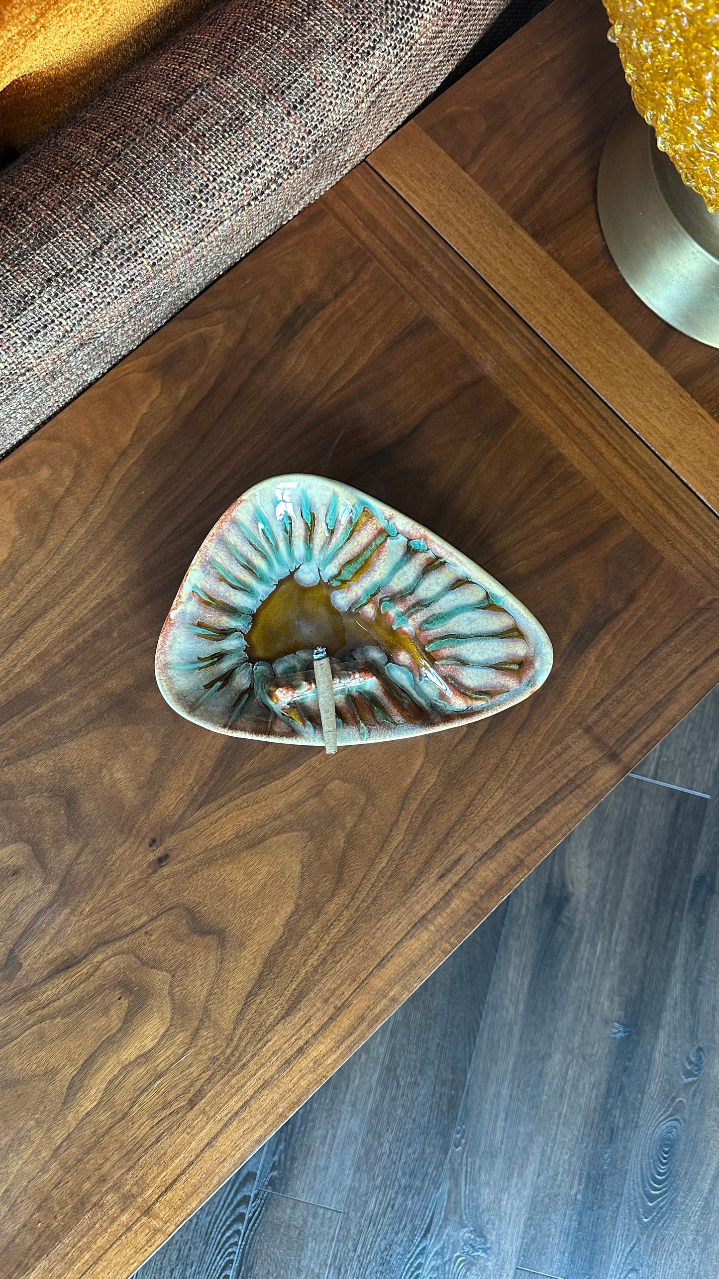 Dryden Potteries Ozark Frontier Ceramic Ashtray