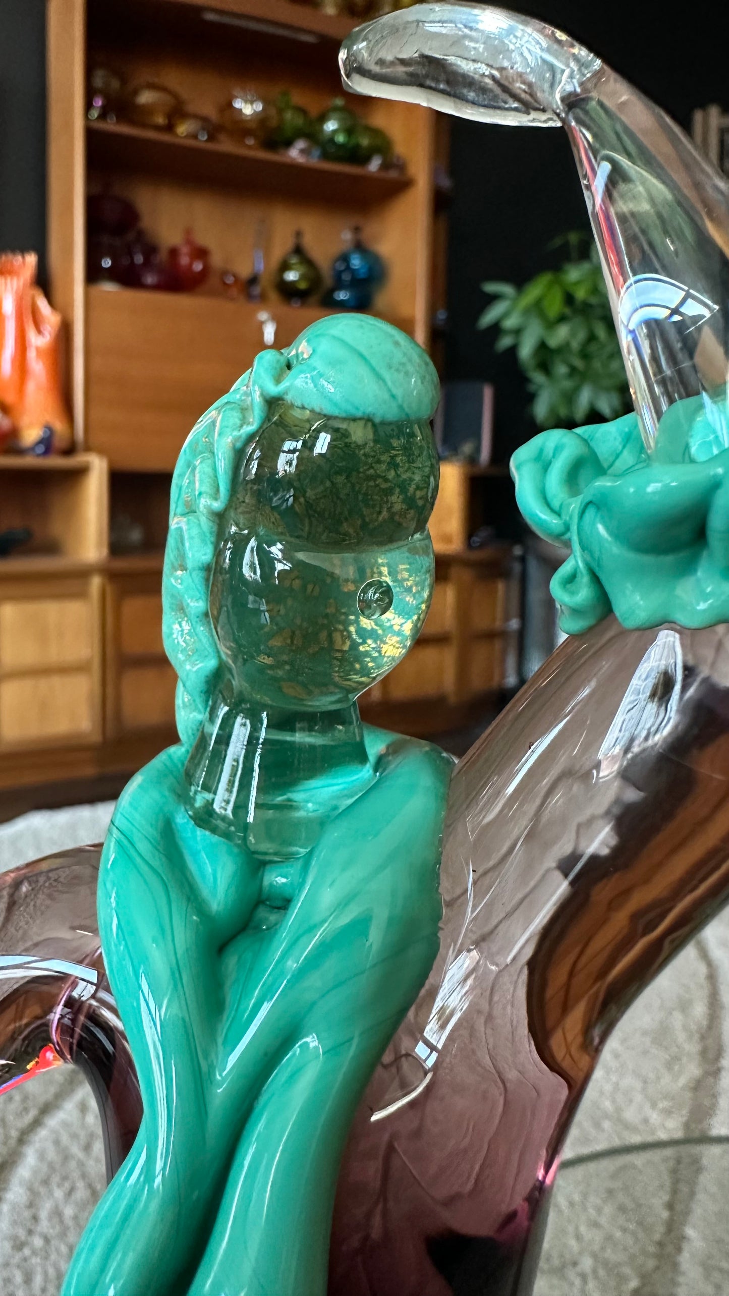 1950s Murano Glass Baroque Dancer Figurines