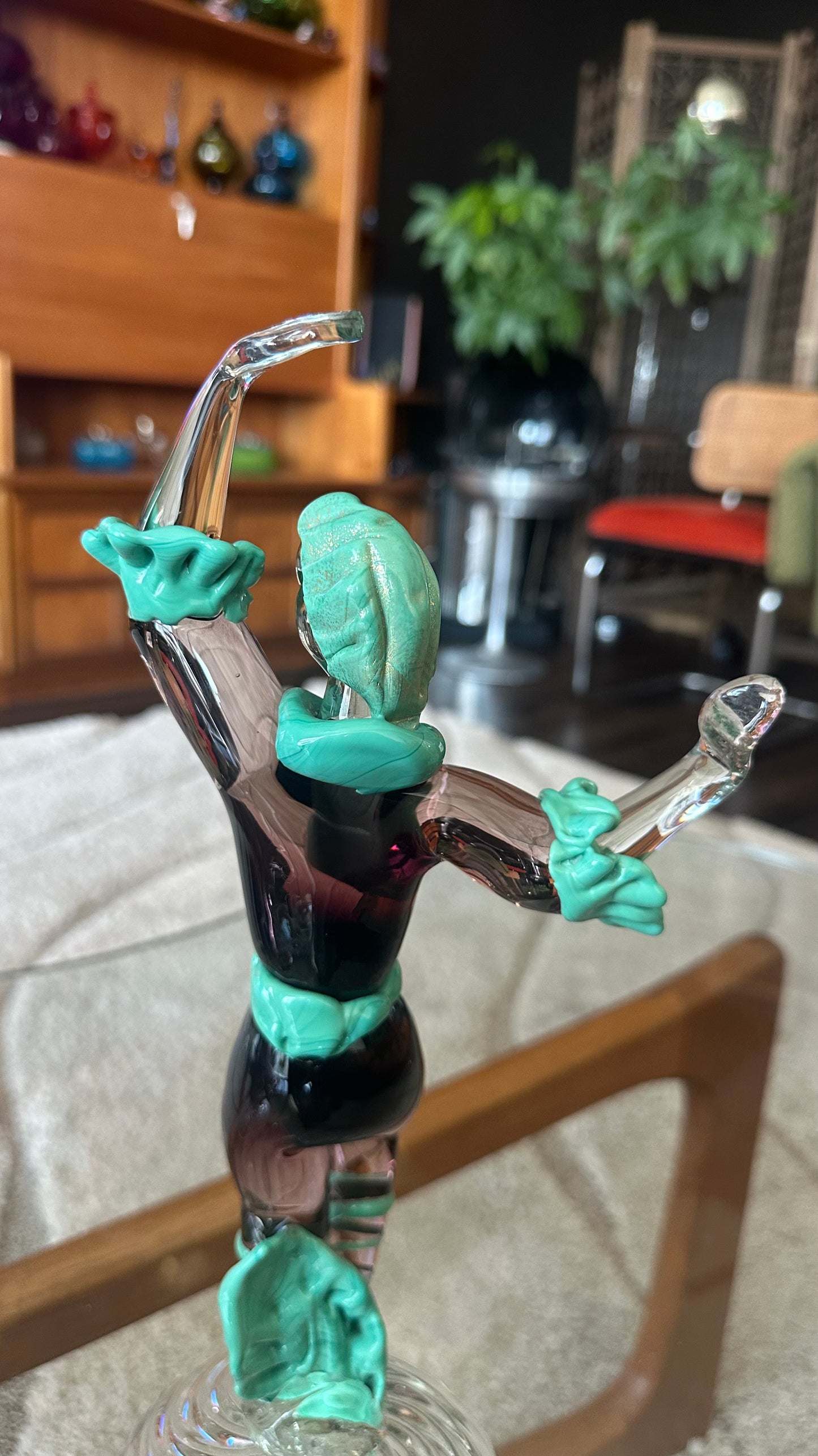 1950s Murano Glass Baroque Dancer Figurines