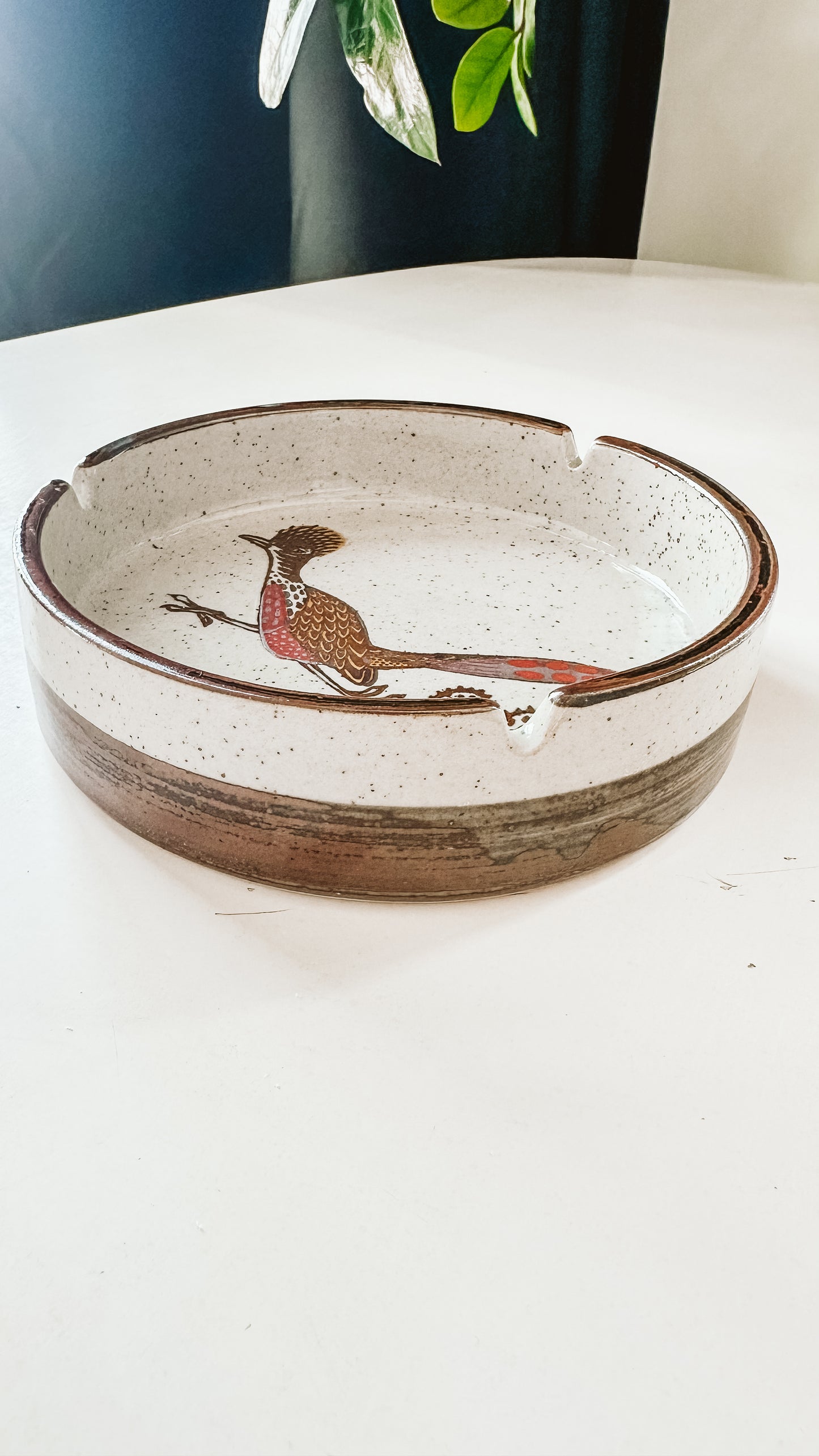 Ceramic Roadrunner Ashtray