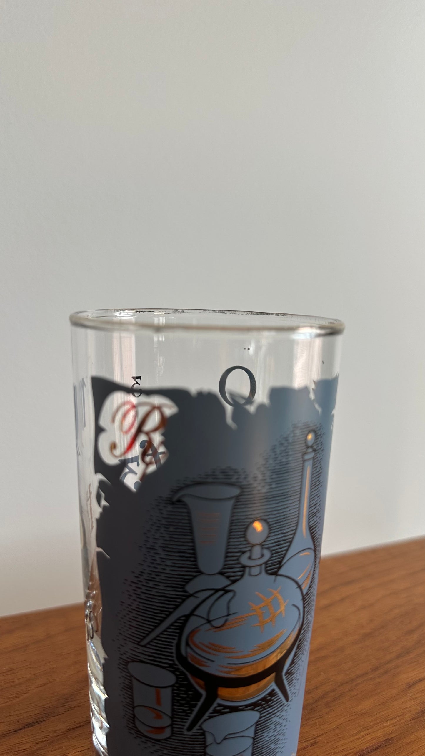 Set of Four Libbey Pharmacist Themed Drinking Glasses