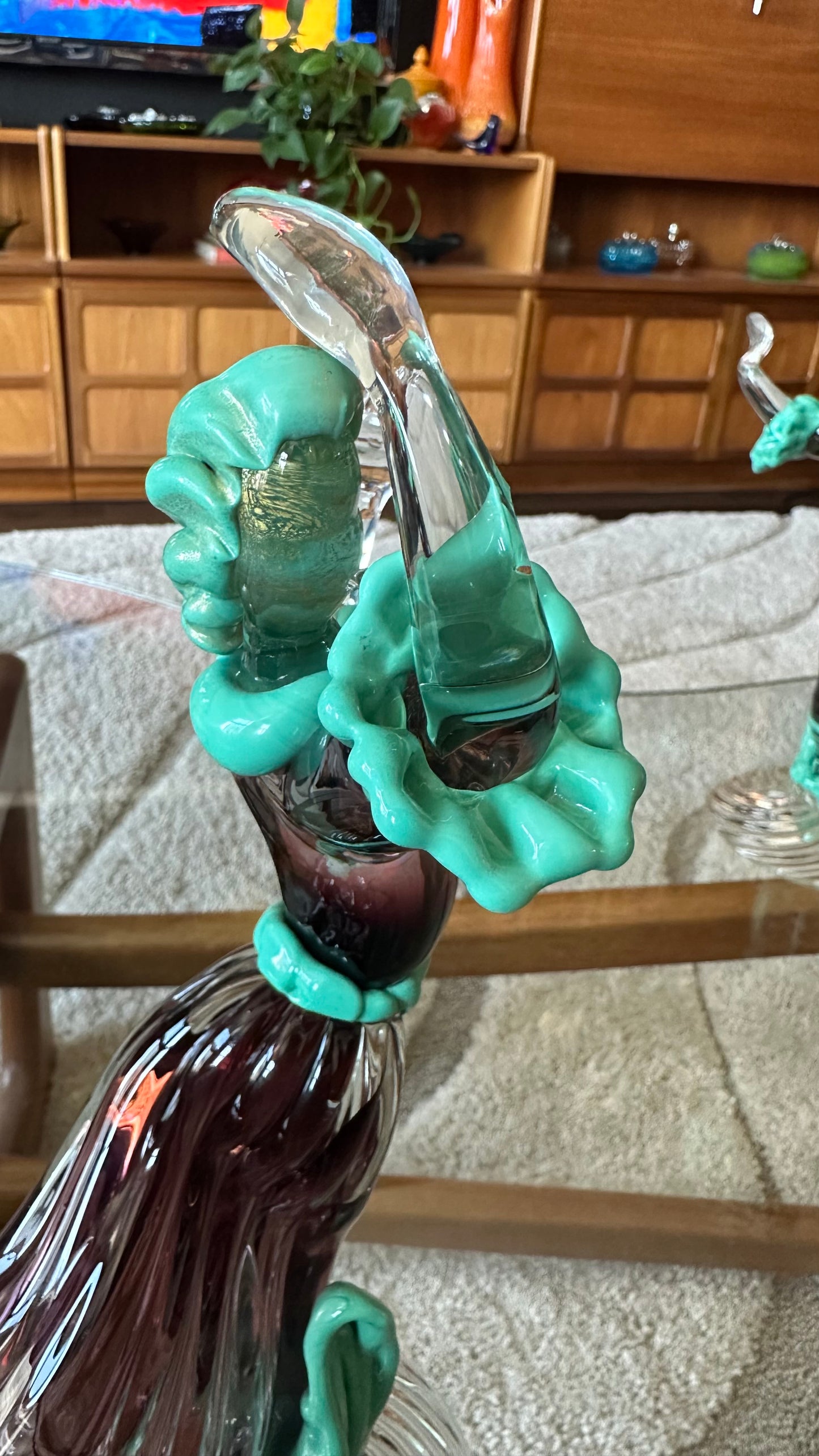 1950s Murano Glass Baroque Dancer Figurines