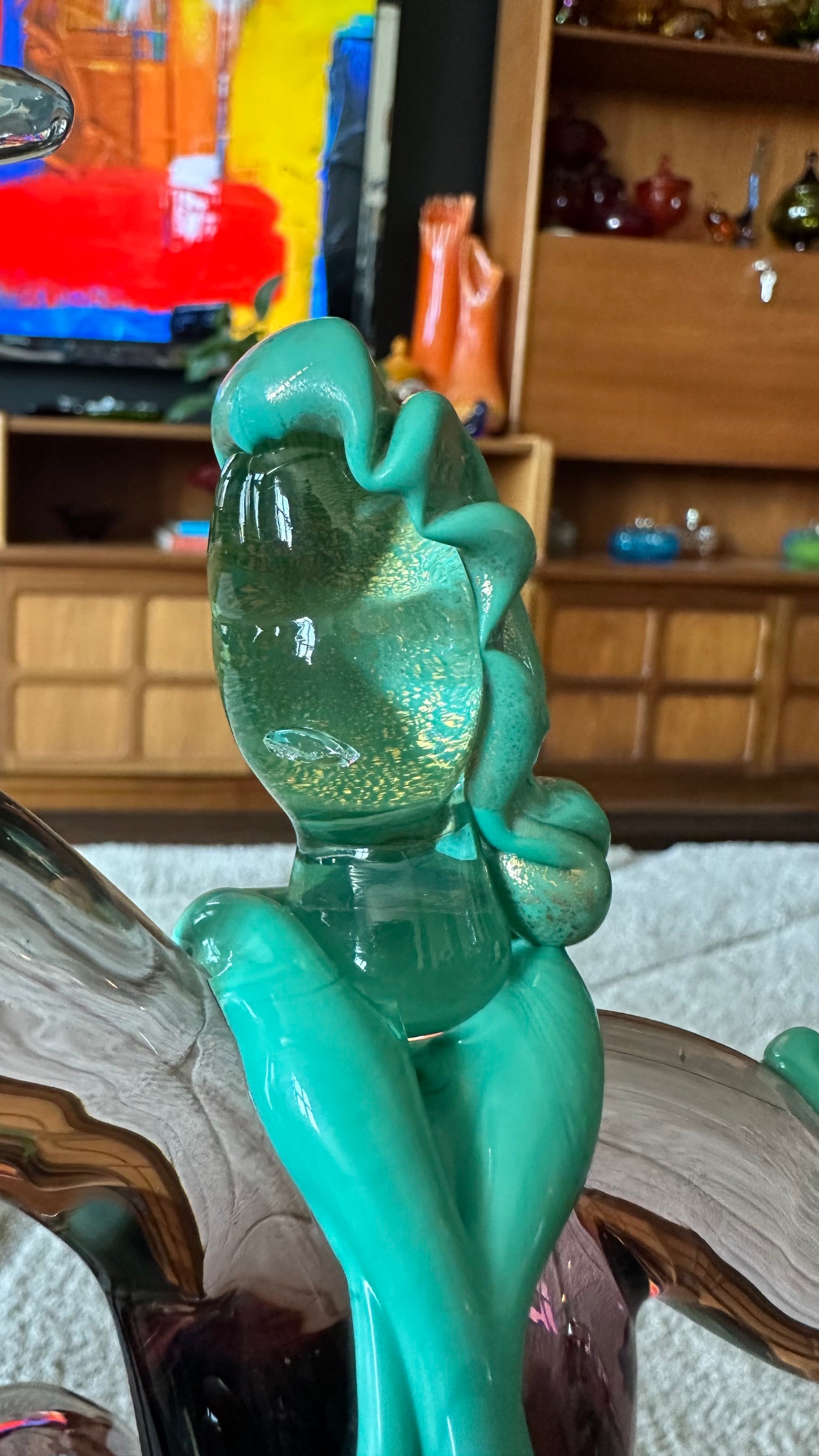 1950s Murano Glass Baroque Dancer Figurines