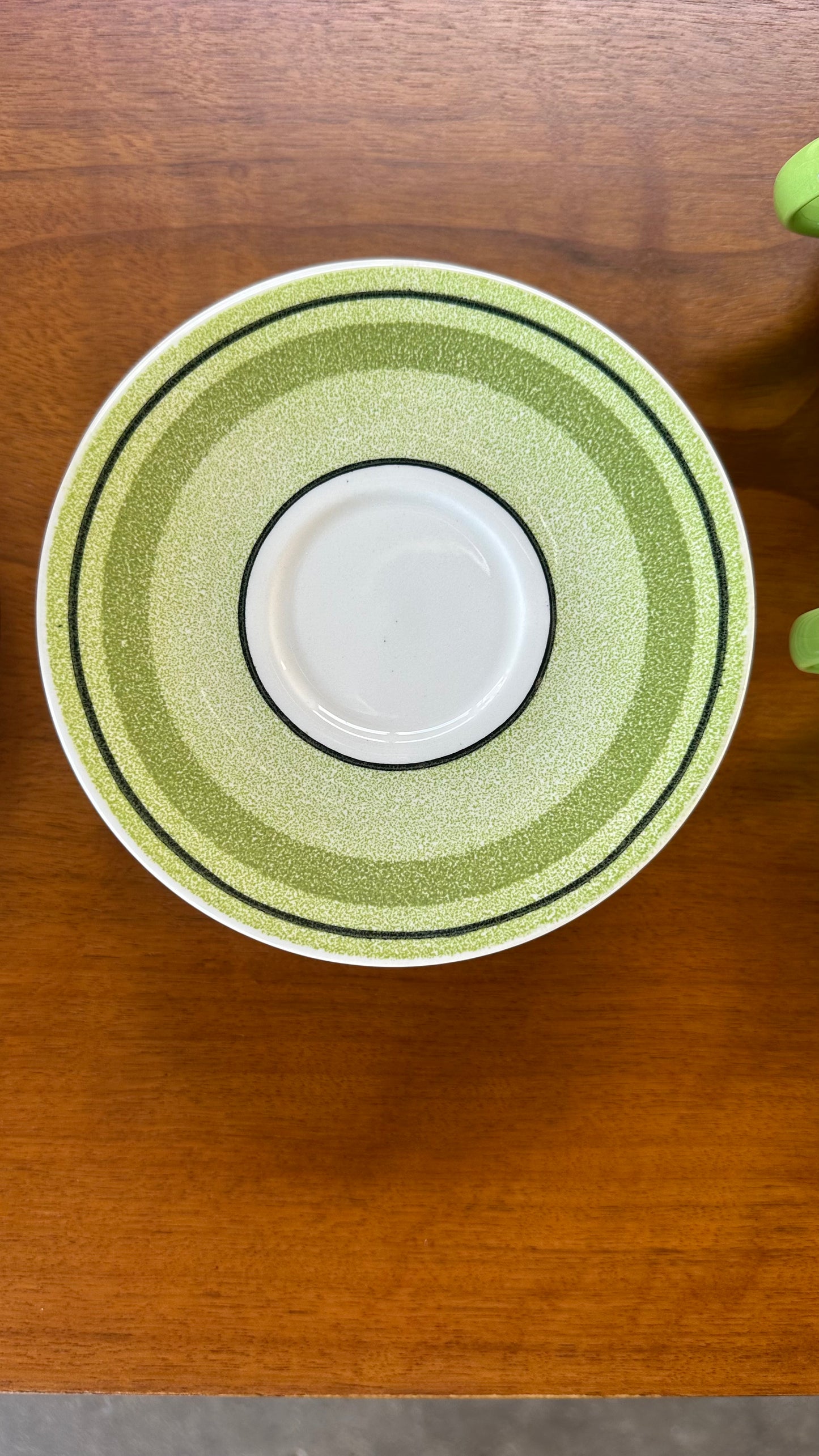 35 piece set of 1970s Taylor Smith Green Span Dishes