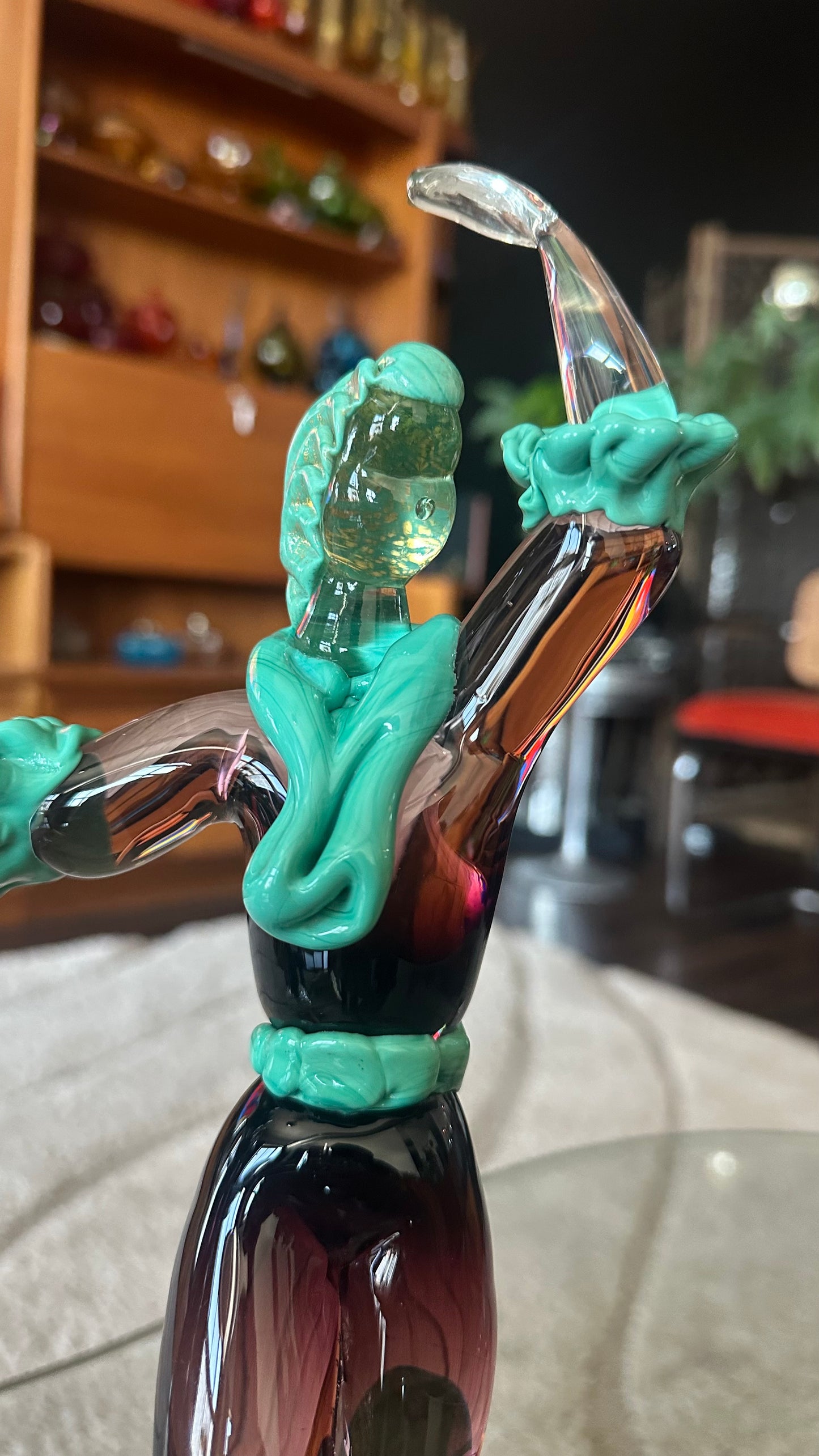 1950s Murano Glass Baroque Dancer Figurines