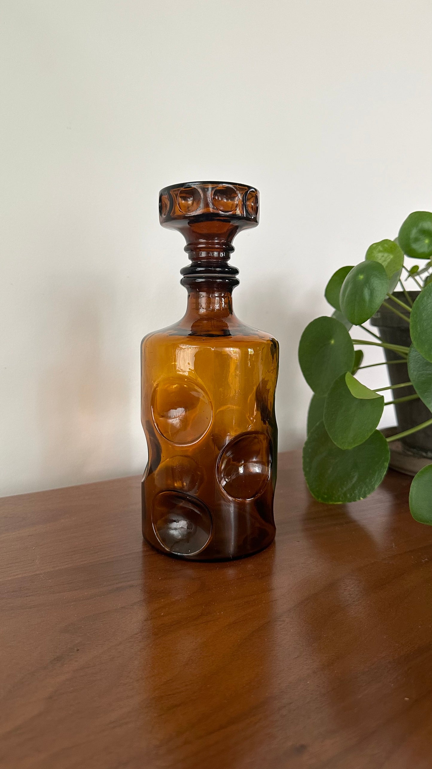 Brown Glass Whiskey Decanter