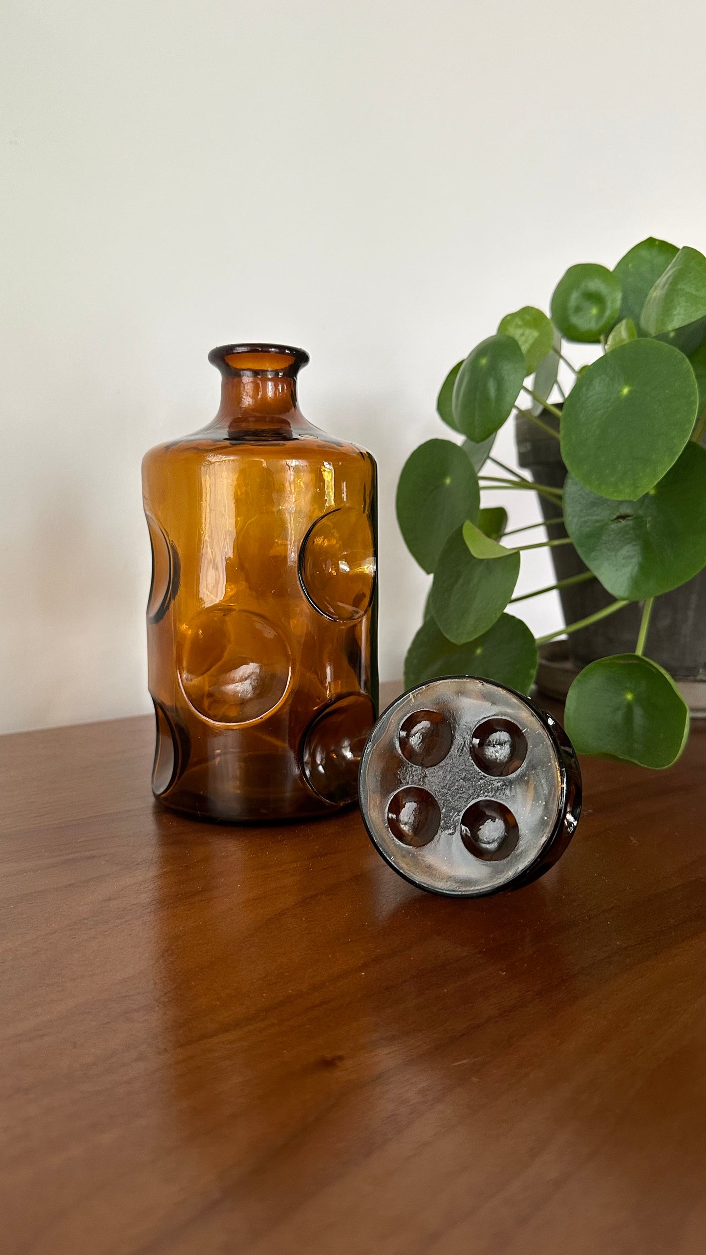 Brown Glass Whiskey Decanter