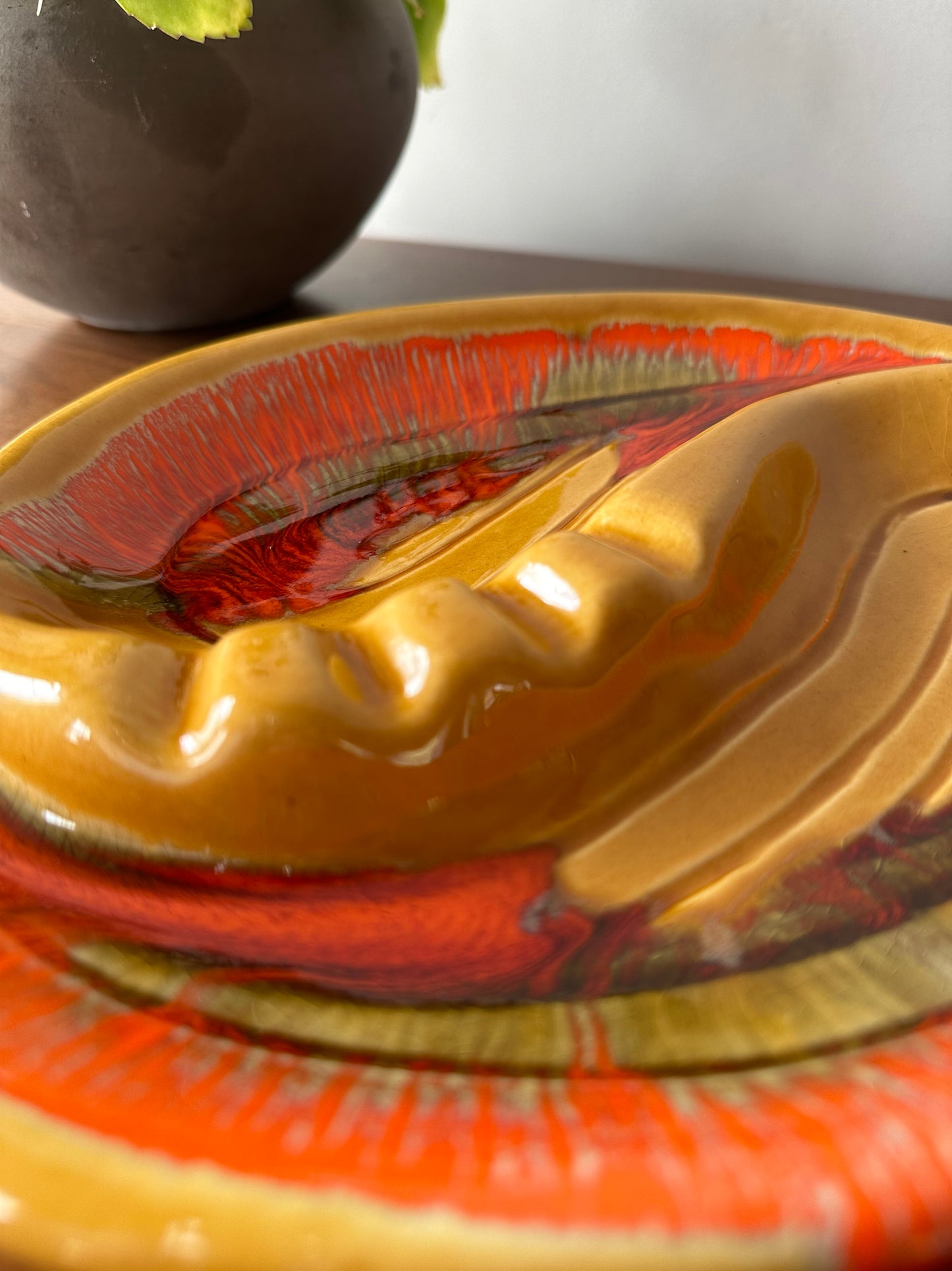 Retro Ceramic Ashtray by DeForest