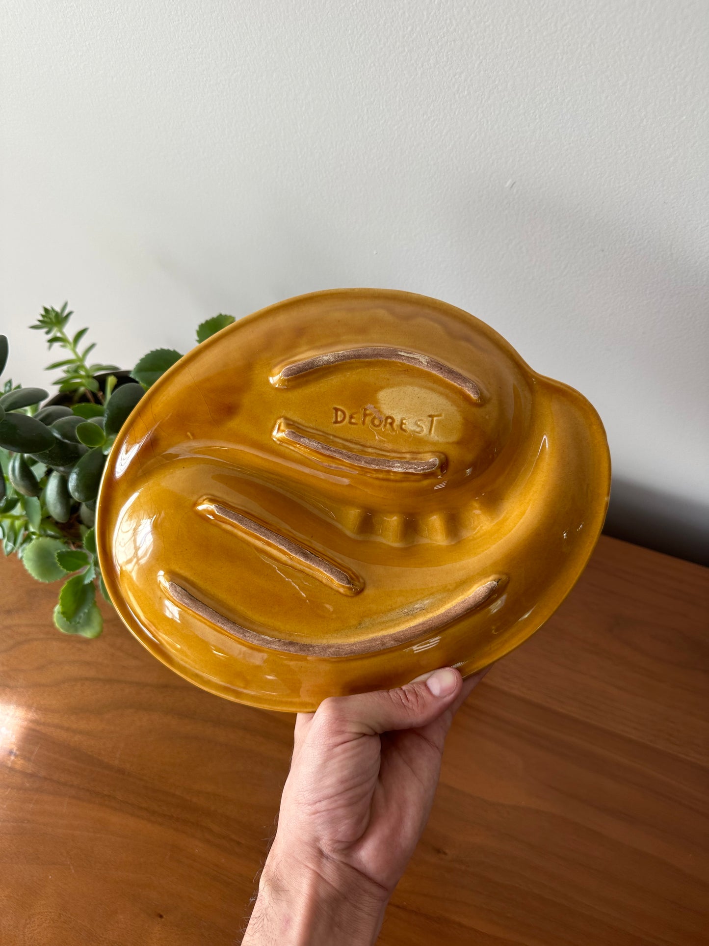 Retro Ceramic Ashtray by DeForest