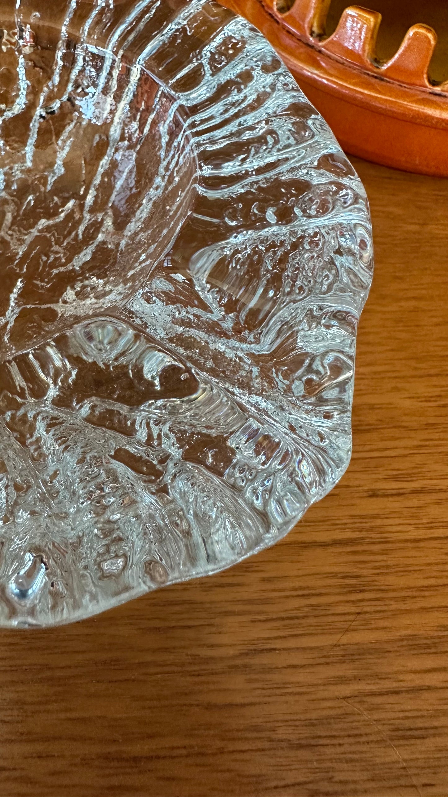 Blenko 756S Free Form Crystal Ashtray