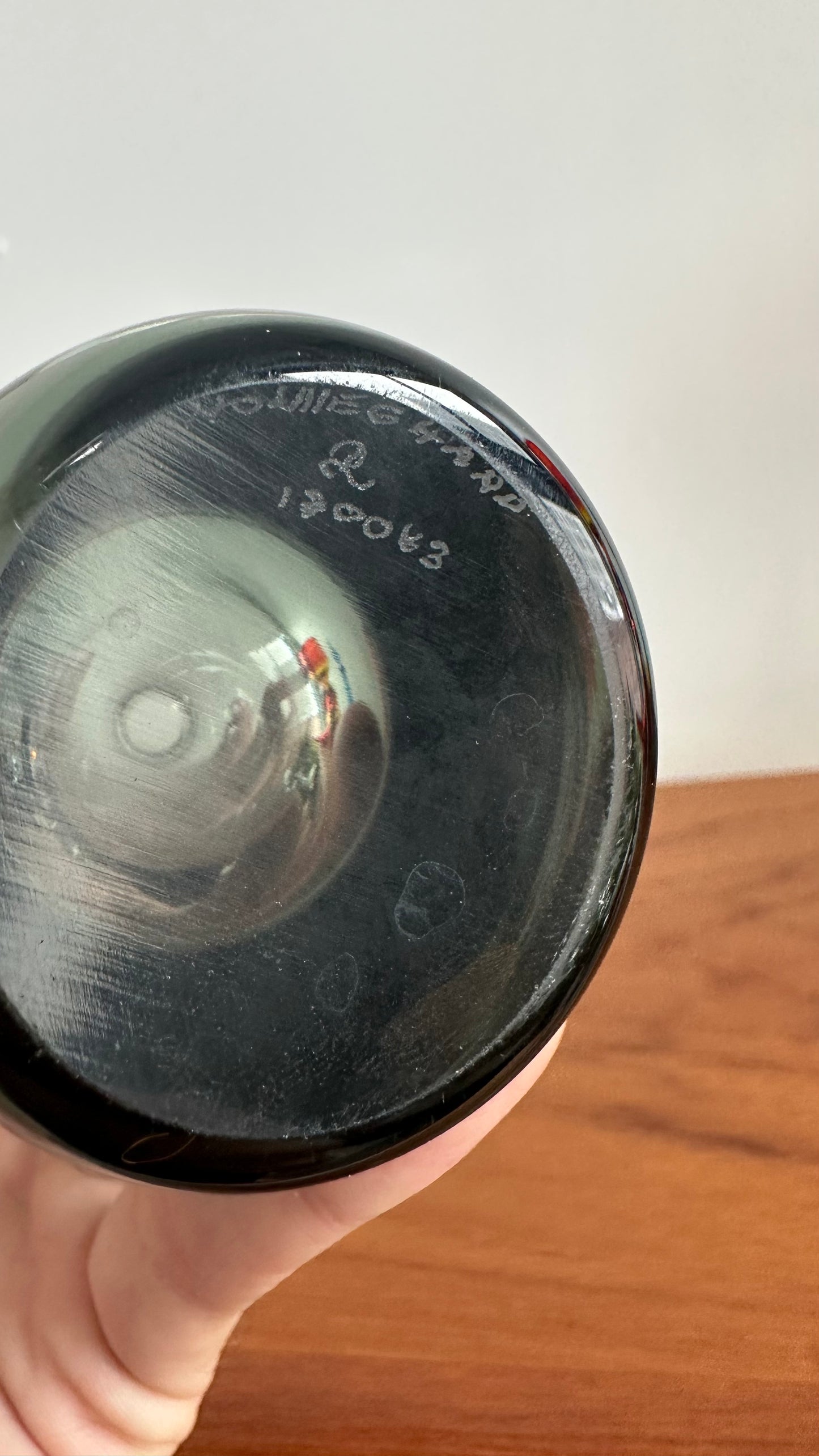 1960s Holmegaard Smokey Glass Vase