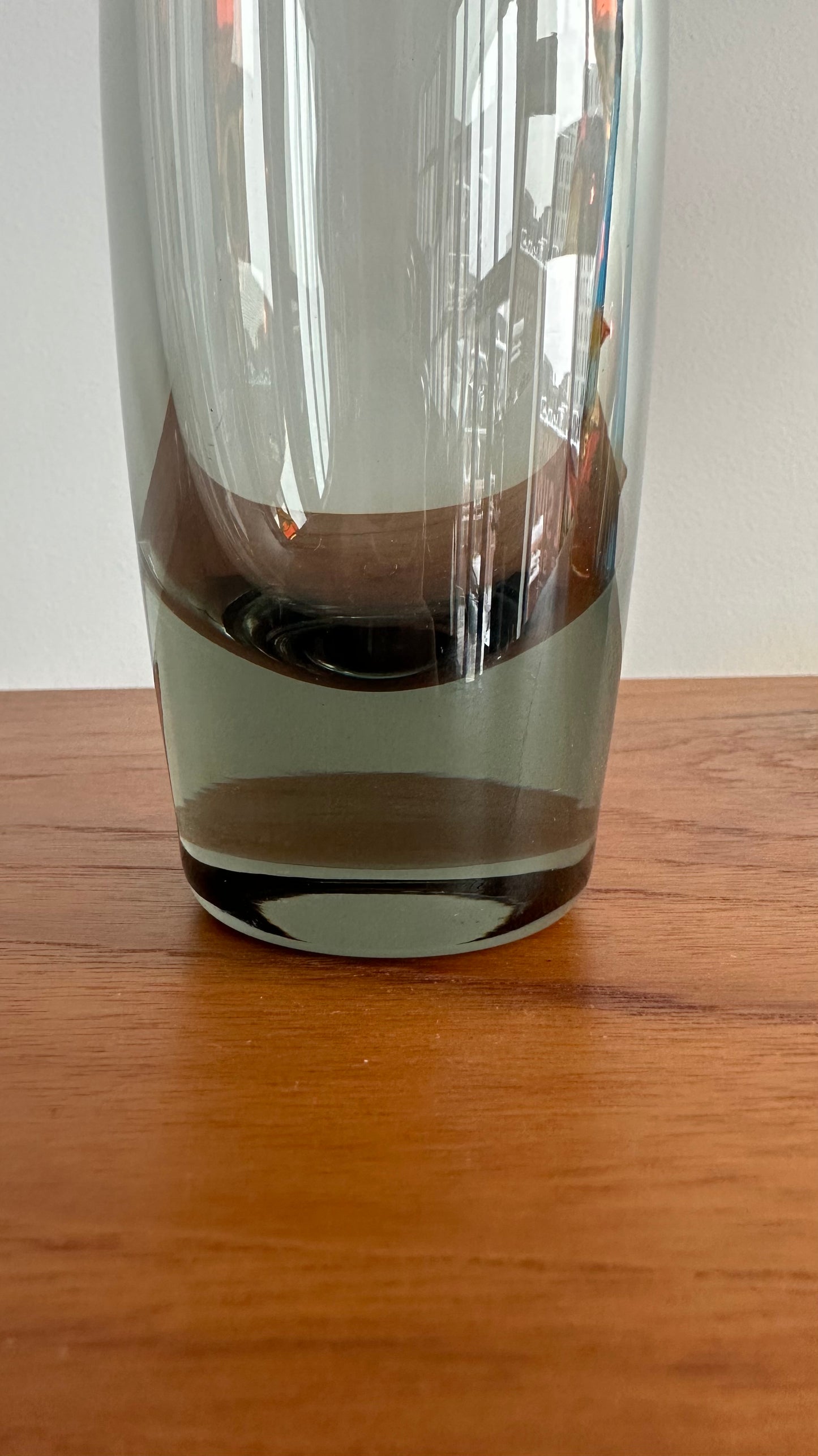 1960s Holmegaard Smokey Glass Vase
