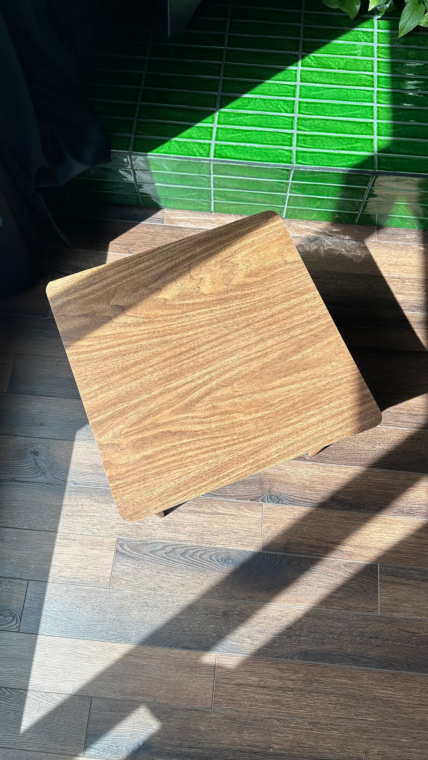 1965 Lane End Table w/ Woven Cane Shelf