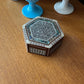 Egyptian Inlaid Mother of Pearl Hexagonal Jewelry Box