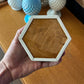 Egyptian Inlaid Mother of Pearl Hexagonal Jewelry Box