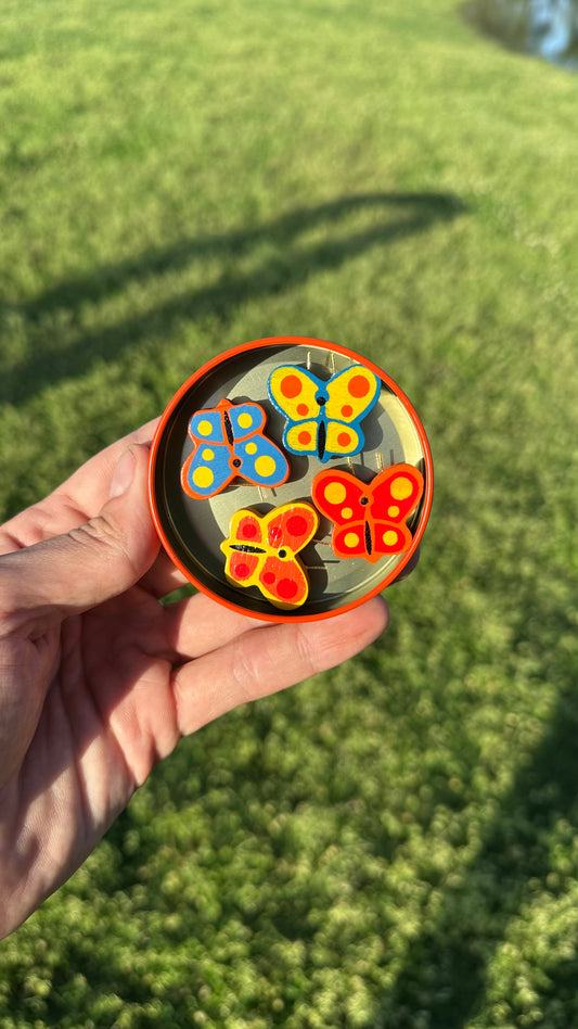 70s Butterfly Refrigerator Magnets