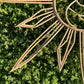 Wicker Sun Face Wall Hanger