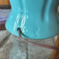 1950s Kron Turquoise Blue Table Lamp