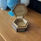 Egyptian Inlaid Mother of Pearl Hexagonal Jewelry Box