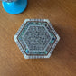 Egyptian Inlaid Mother of Pearl Hexagonal Jewelry Box
