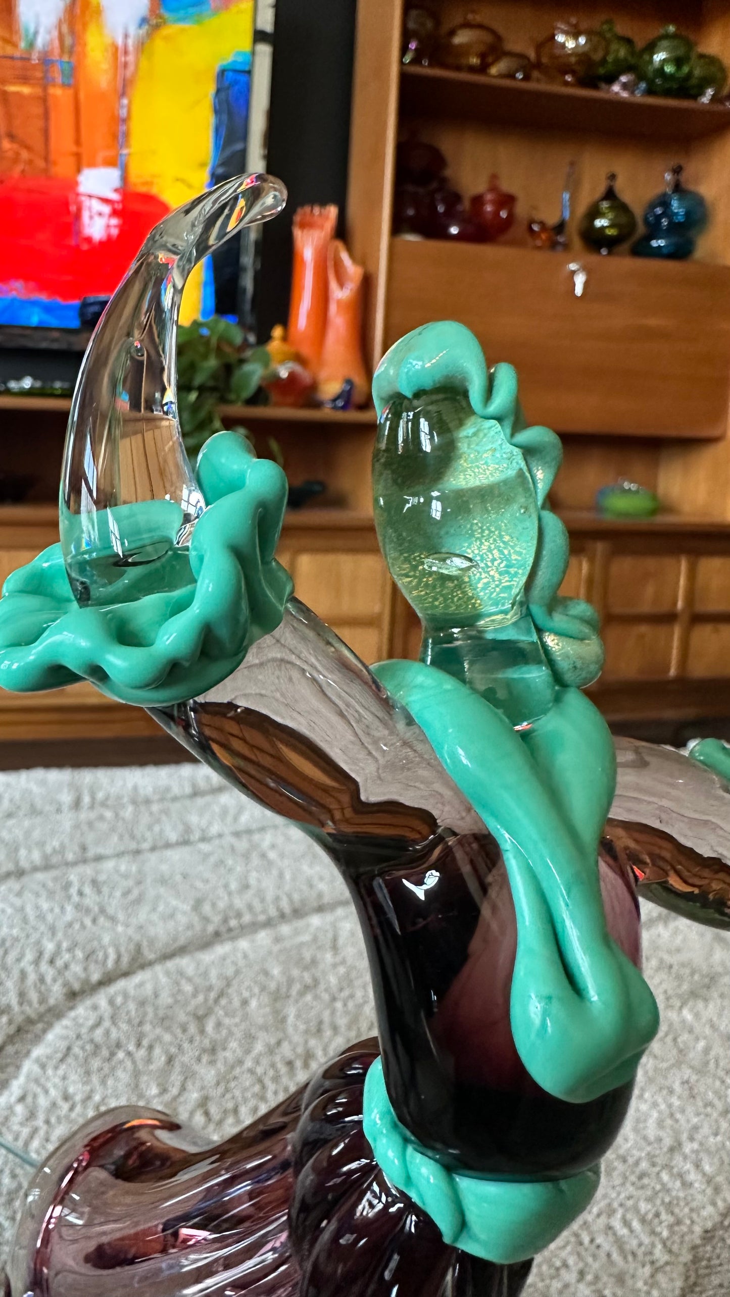 1950s Murano Glass Baroque Dancer Figurines