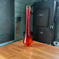 L.E. Smith Amberina Smooth Three Toe Swung Vase