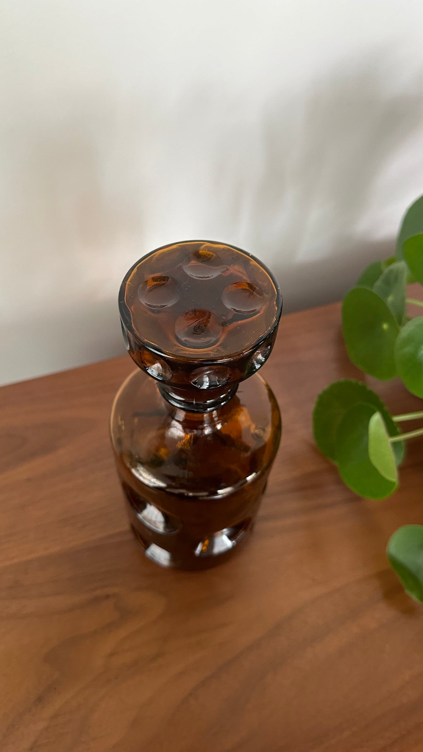 Brown Glass Whiskey Decanter