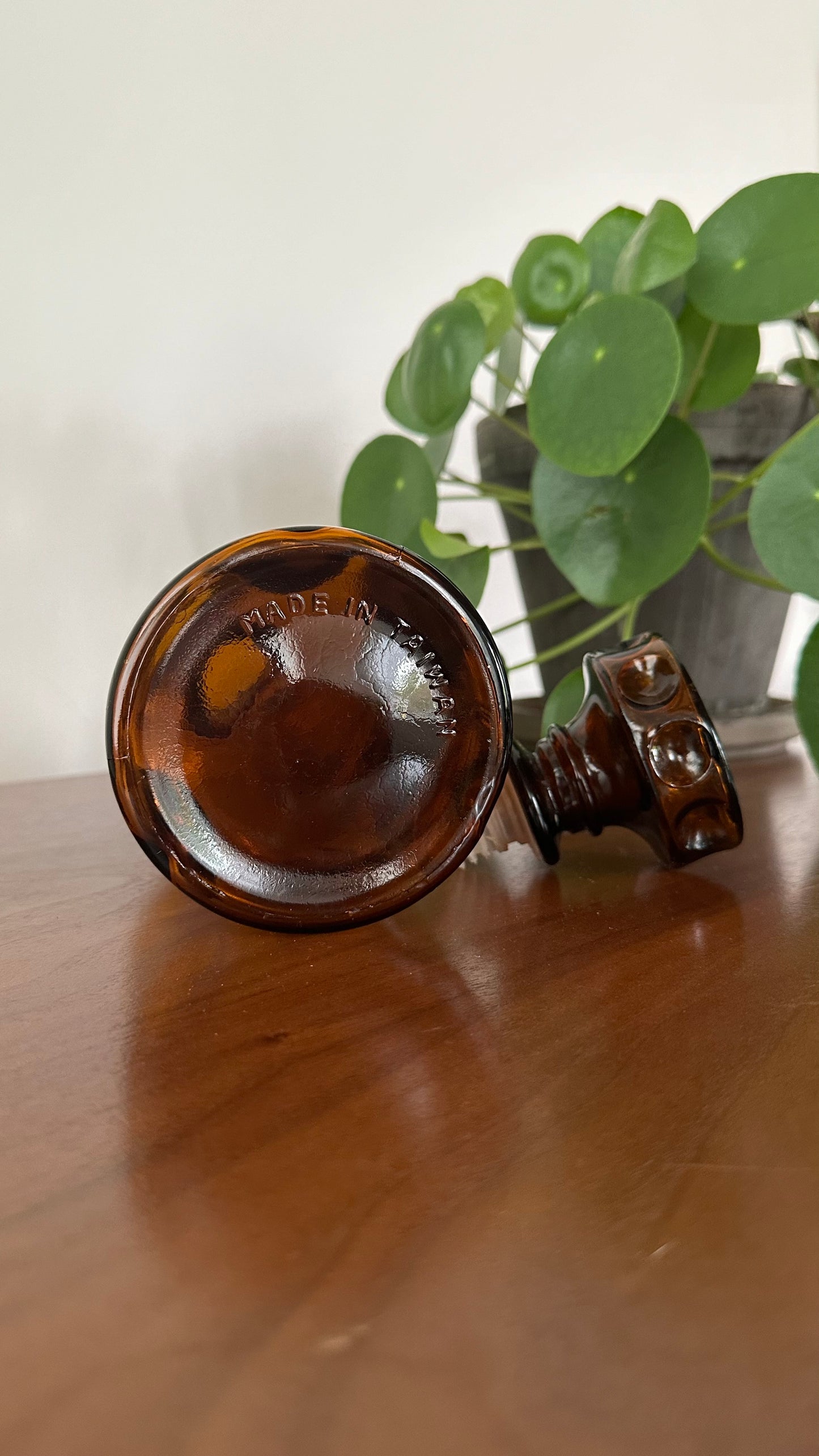 Brown Glass Whiskey Decanter