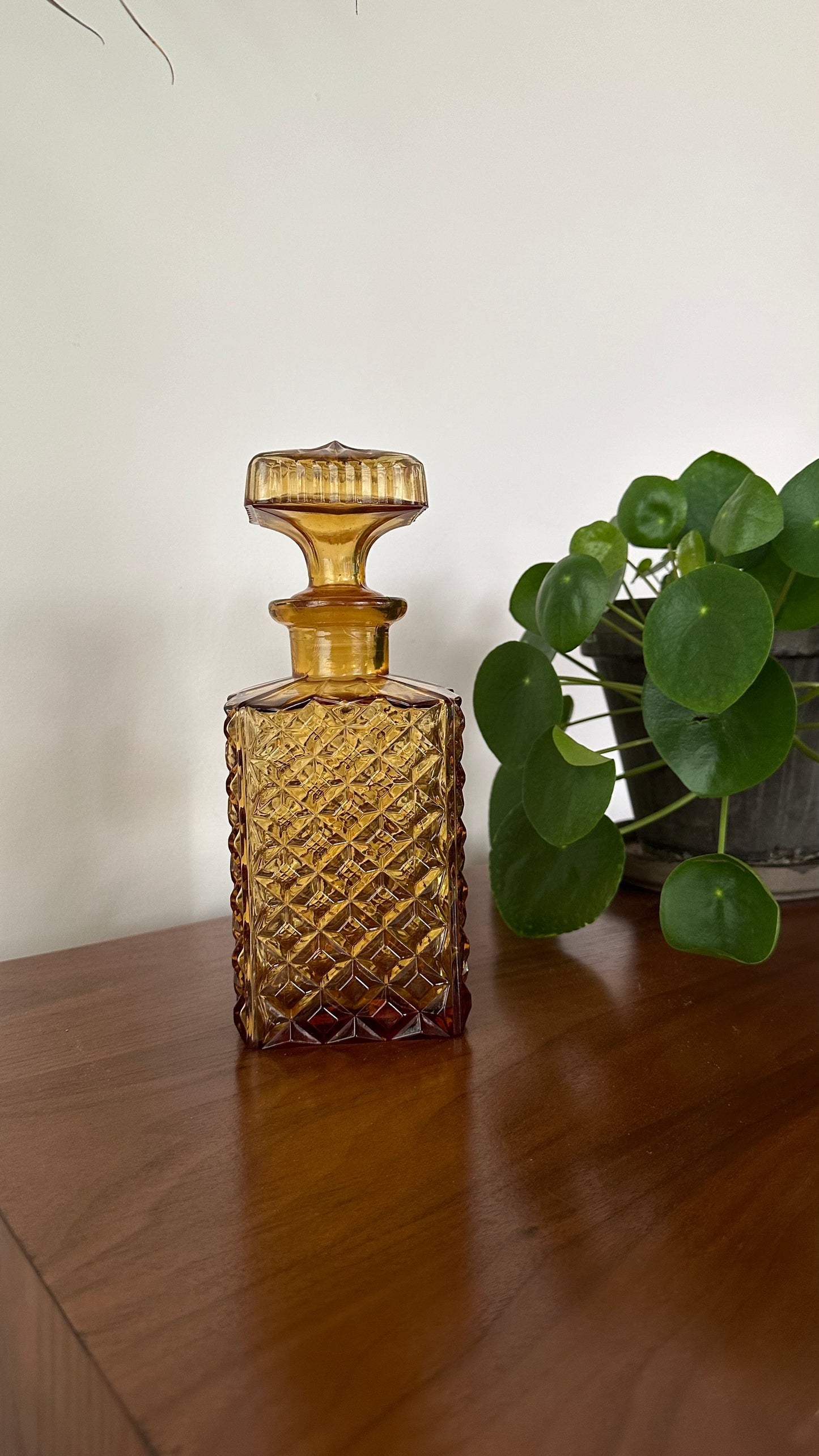 Amber Whiskey Decanter