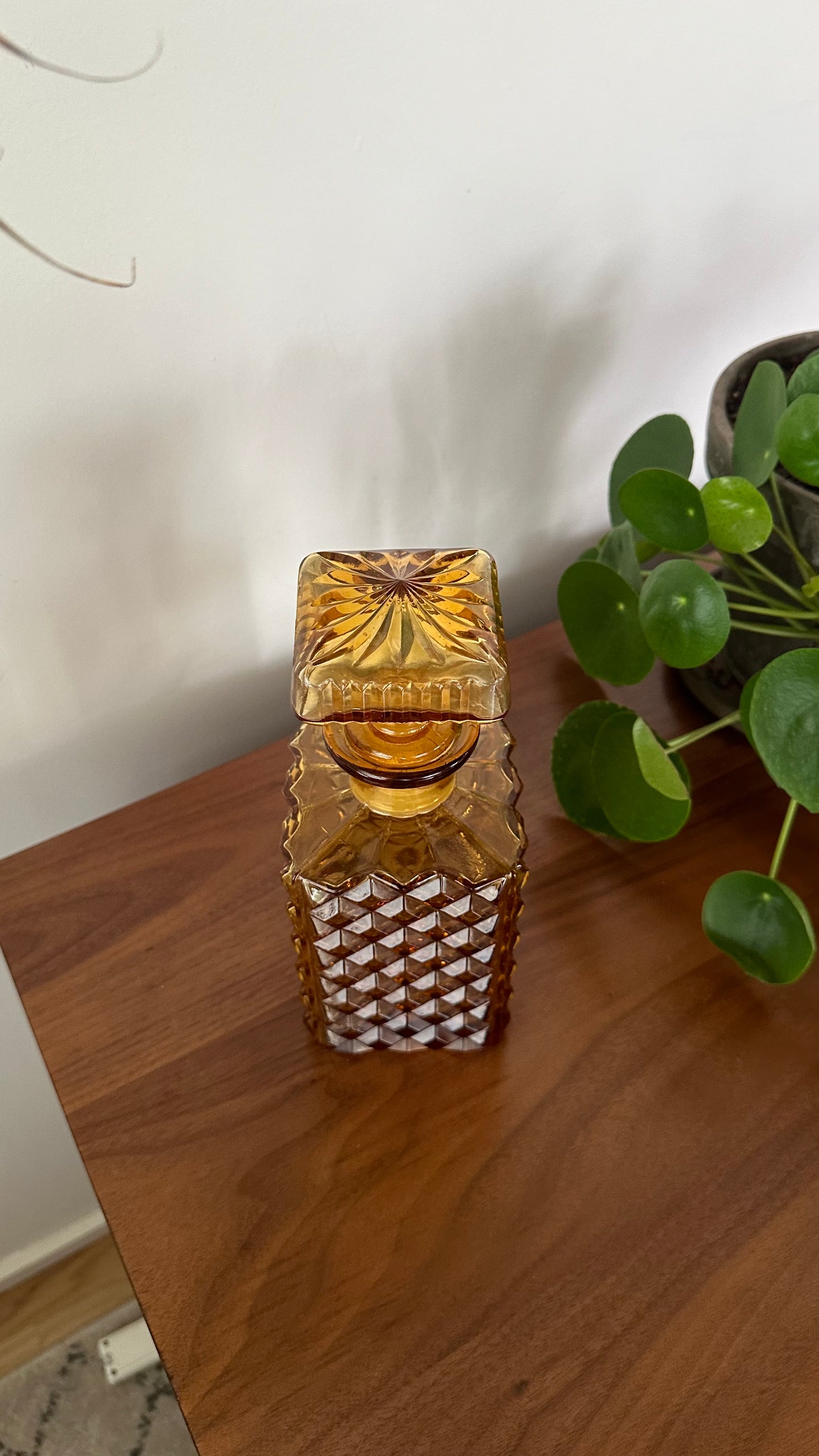 Amber Whiskey Decanter