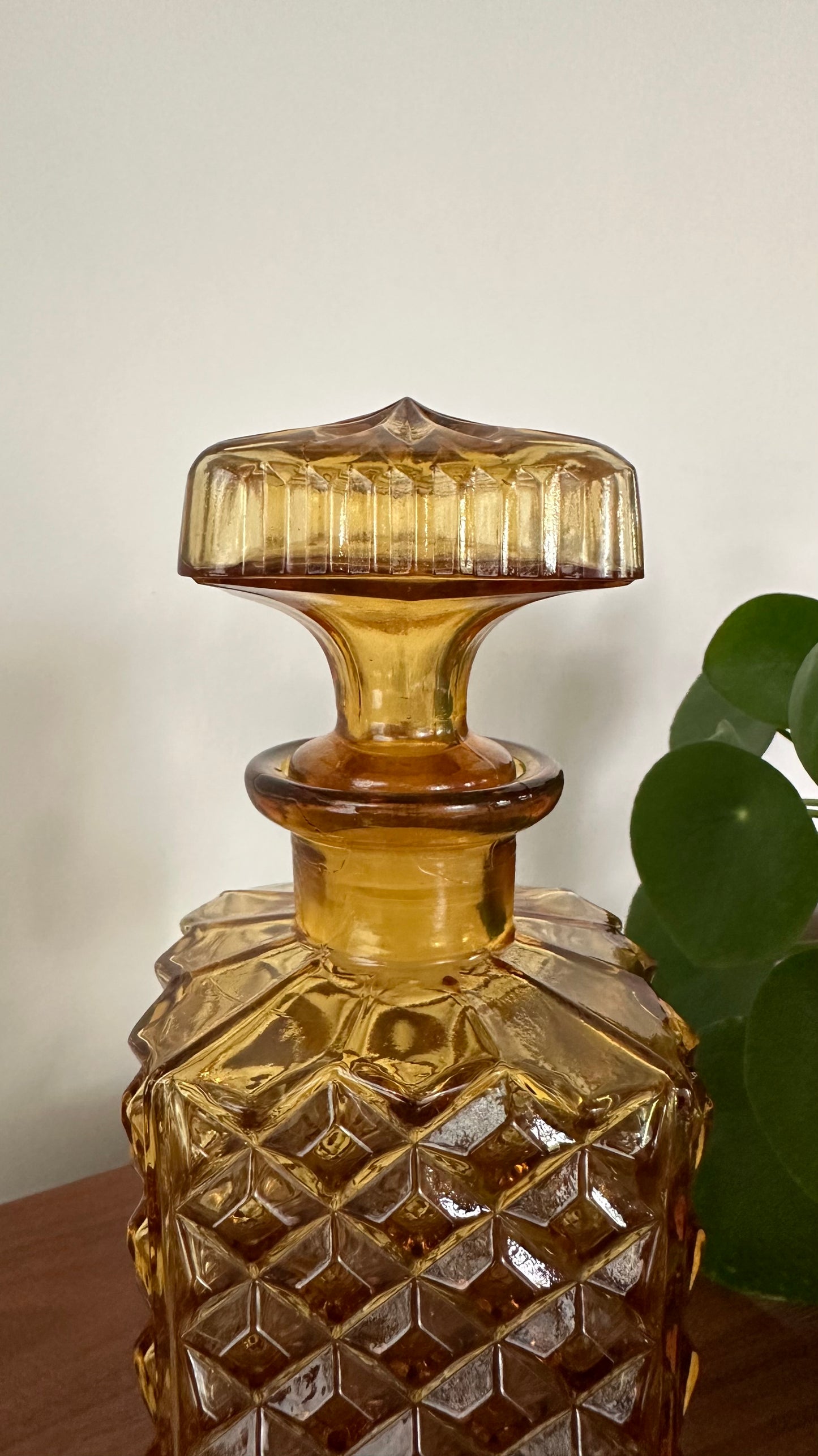 Amber Whiskey Decanter