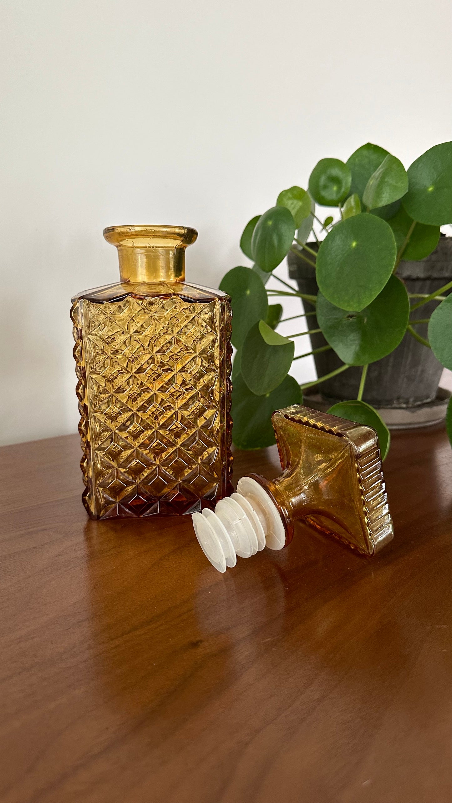 Amber Whiskey Decanter