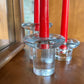 Blenko Set of Three Staggered Candlestick Holders