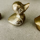 Set of Three Brass Duckies
