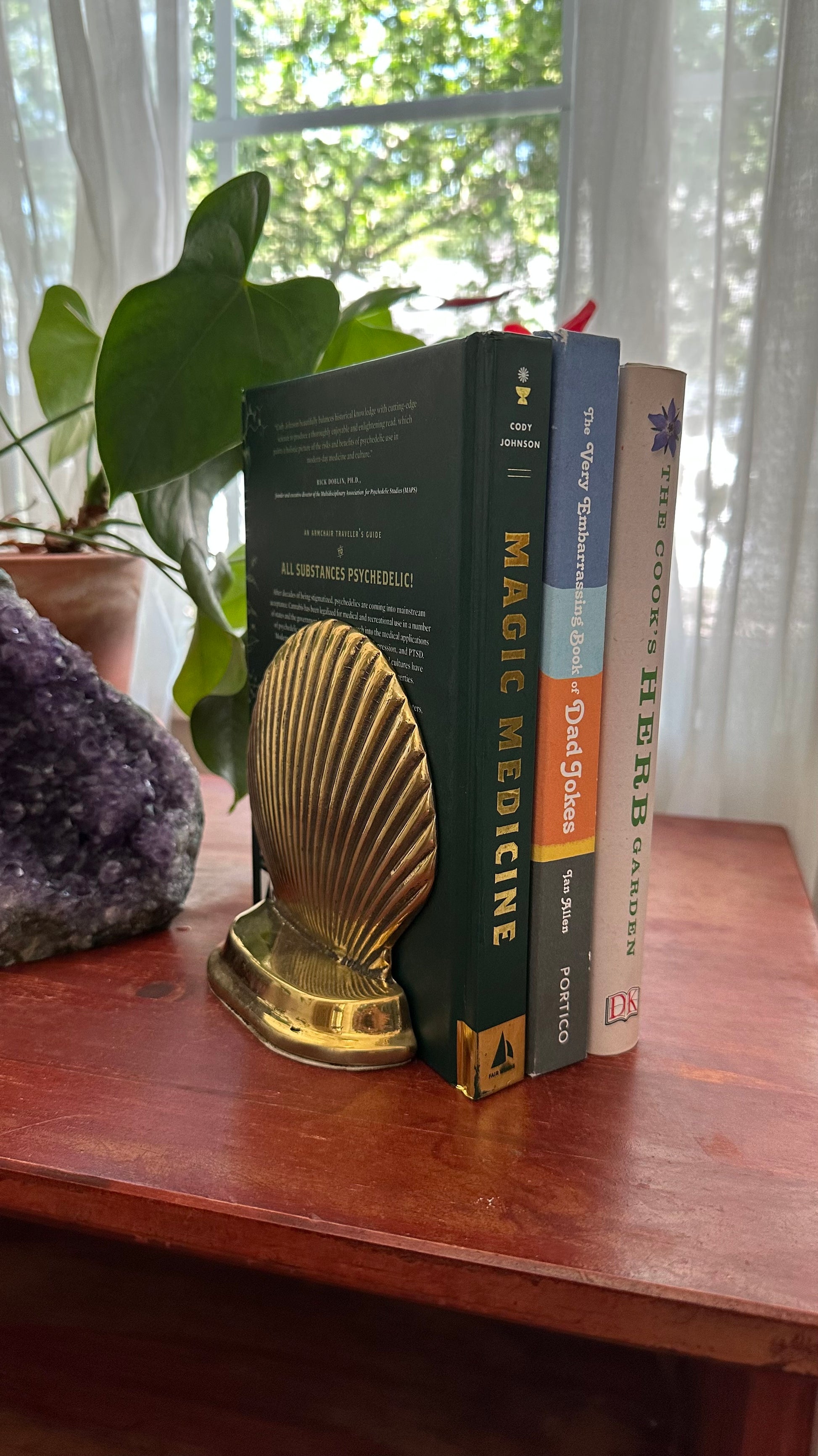 Brass Sea Shell Bookends. – Mid Mod Mike