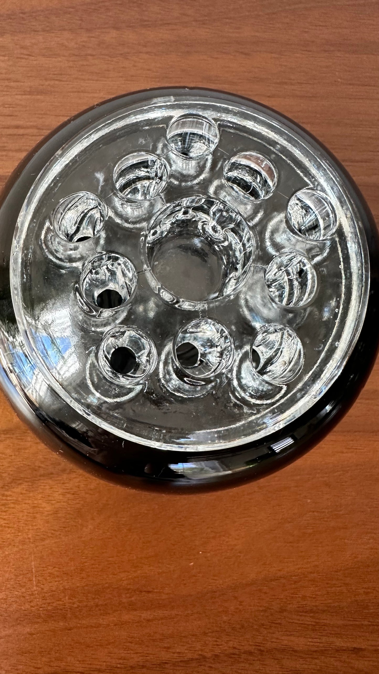 Viking Glass Ebony Flowerlite