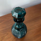 Teal Blue Glass Whiskey Decanter