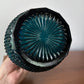 Teal Blue Glass Whiskey Decanter